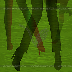 Light footwork - vector clip art