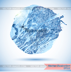 Watercolor design element for realization - vector image