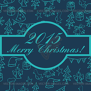 New year greeting background - vector clipart