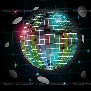Версия фон дискотека - векторный рисунок