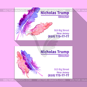 Abstract creative business cards (set template) - vector clipart