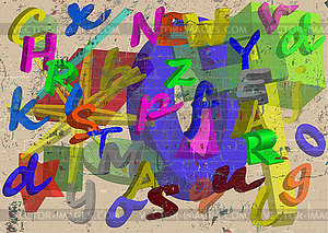 Christmas graffiti - vector clip art