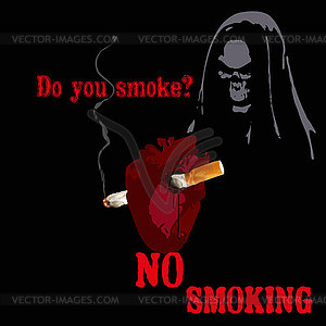 No smoking - vector clip art