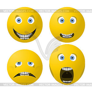 Smile face - vector image