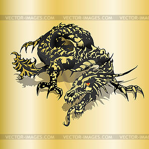 Golden Dragon - vector clipart