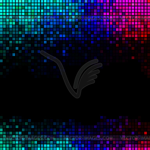 Multicolor abstract lights disco background. - vector clipart