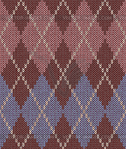 Style Seamless Knitted Pattern - vector image