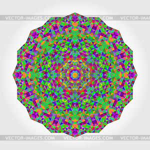 Abstract Flower. Creative Colorful style wheel. - vector clipart