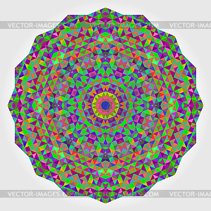 Abstract Flower. Creative Colorful style wheel. - vector clip art