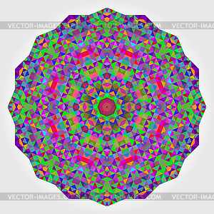 Abstract Flower. Creative Colorful style wheel. - vector clipart