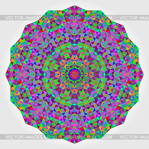 Abstract Flower. Creative Colorful style wheel. - vector clip art