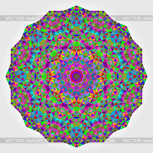 Abstract Flower. Creative Colorful style wheel. - vector image