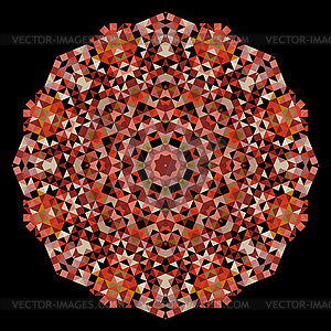 Abstract Flower. Creative Colorful style wheel. - vector image