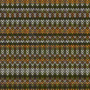 Multicolored Seamless Knitted Pattern - vector image