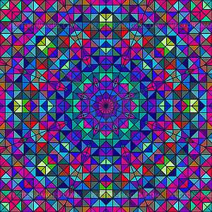 Abstract Colorful Digital Decorative Flower - vector clipart