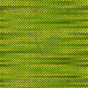 Style Seamless Knitted Melange Pattern. Green - vector clip art