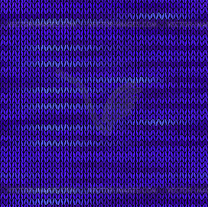 Seamless Knitted Melange Pattern. Blue Violet - vector clipart