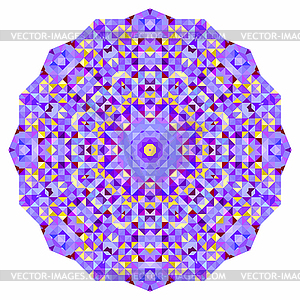 Abstract colorful circle backdrop. Mosaic round - vector clipart / vector image