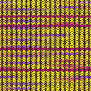 Style Seamless Knitted Melange Pattern - vector clip art