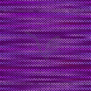 Style Seamless Knitted Melange Pattern - vector clipart