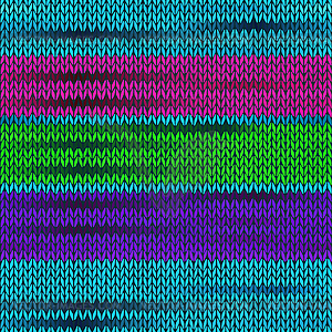 Style Seamless Knitted Melange Pattern - vector image