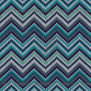 Seamless geometric ethnic spokes knitted pattern. - vector clipart
