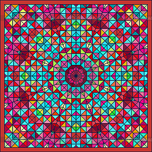 Абстрактный красочный Digital декоративный цветок. - векторная иллюстрация