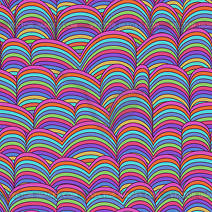 Colorful Seamless Abstract Hand-drawn Pattern - vector clip art