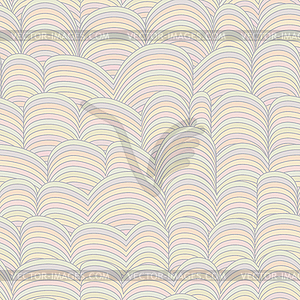 Colorful Seamless Abstract Hand-drawn Pattern, Wave - vector image