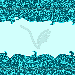 Abstract Waves Pattern, Background - vector clipart