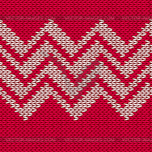 Seamless Knitted Pattern - vector image