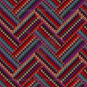Seamless Knitted Pattern - vector image