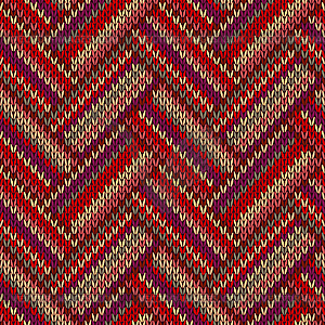 Seamless Knitted Pattern - vector image