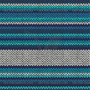 Seamless Color Striped Knitted Pattern - royalty-free vector image