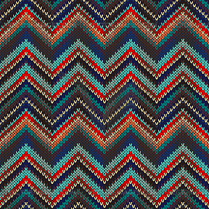 Seamless Knitted Pattern - vector image