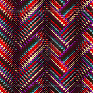 Seamless Knitted Pattern - vector image