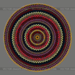 Style Circle Simple Color Needlework Background, - vector image