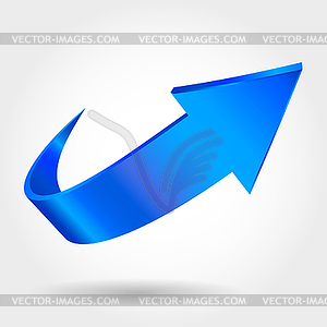 Blue arrow - vector clip art