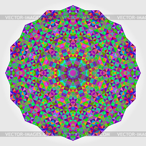 Абстрактный цветок. Творческий Красочный стиль колесо. - векторный клипарт / векторное изображение