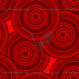 Red Seamless Ethnic Geometric Knitted Pattern. Styl - vector image