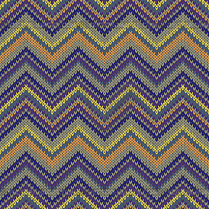 Seamless knitted pattern. Multicolored repeating - vector image