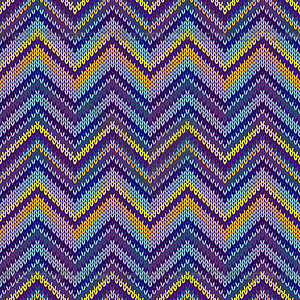 Seamless knitted pattern. Multicolored repeating - vector clipart