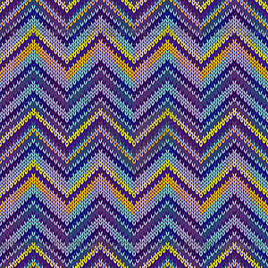 Seamless knitted pattern. Multicolored repeating - vector clipart