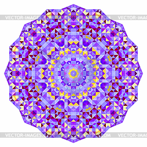 Digital Mosaic Circle. Creative Colorful style - vector image