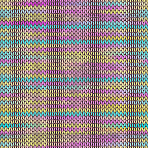 Style Seamless Knitted Melange Pattern - vector clipart