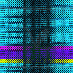 Style Seamless Knitted Melange Pattern - vector image