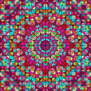 Abstract Colorful Digital Decorative Flower Star. - royalty-free vector image