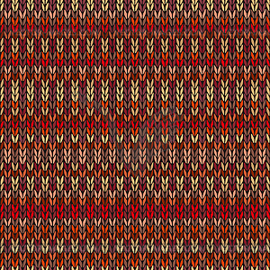 Seamless Ethnic Geometric Knitted Pattern. Style Re - vector clip art