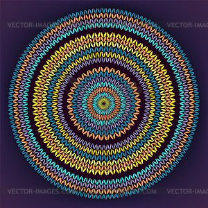 Style Circle Simple Color Needlework Background, - vector image