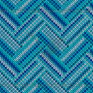 Seamless Knitted Pattern - vector clipart